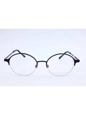 New Prodesign Denmark 1440 c.3931 Purple Round Eyeglasses Semi Rimless 48mm